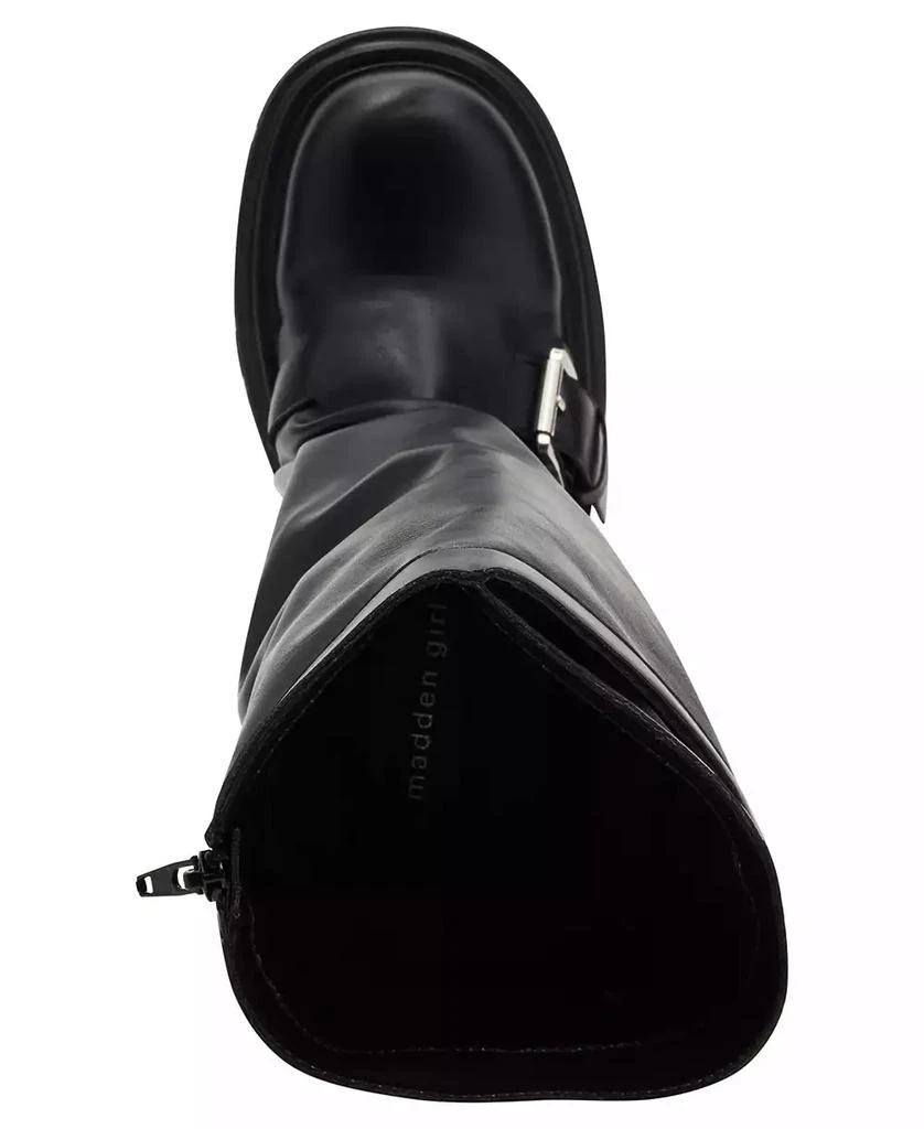 Madden Girl Women
s Restore Knee-High Slouchy Lug-Sole Moto Boots, Regular 
Wide Calf 4