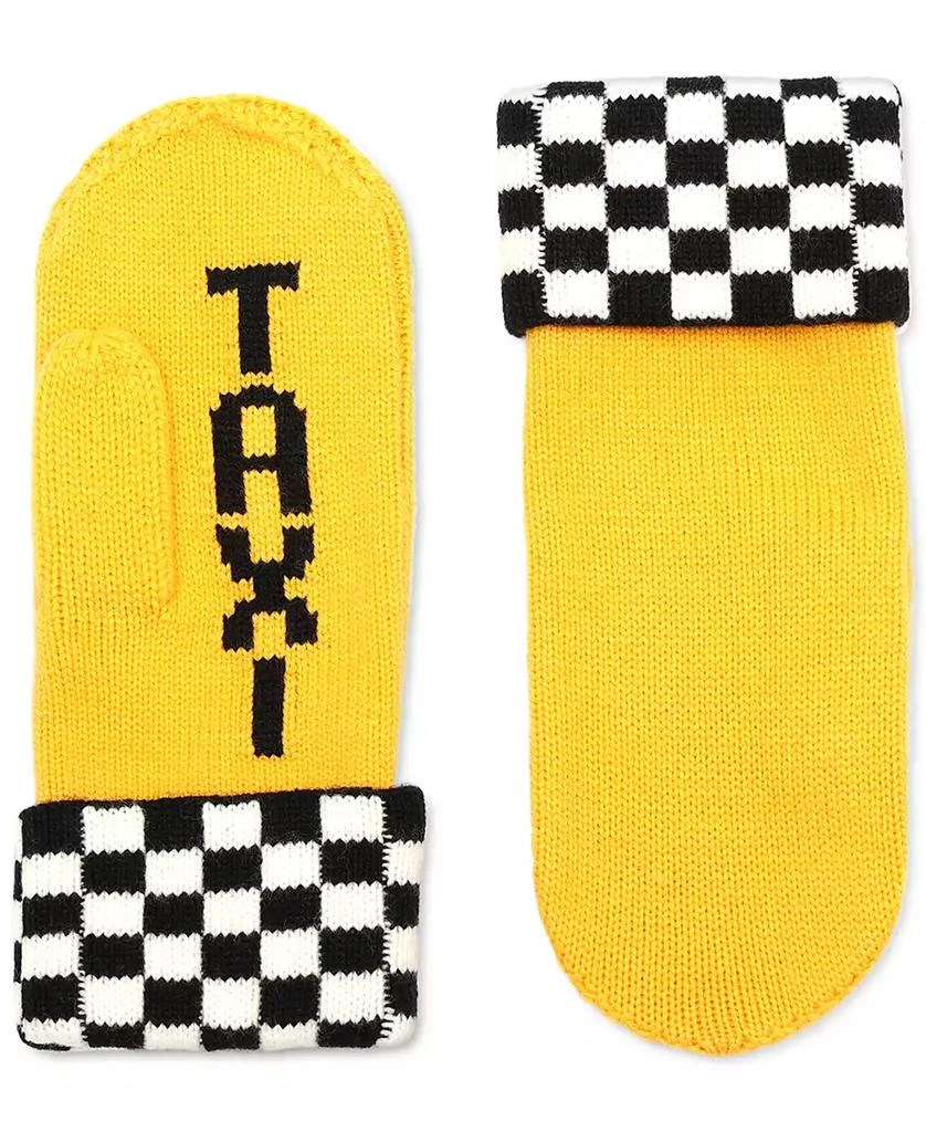 Kate Spade Women's Taxi Checkboard Mittens 4