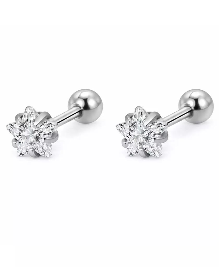 Rebl Jewelry Star CRYSTAL STUD EARRINGS