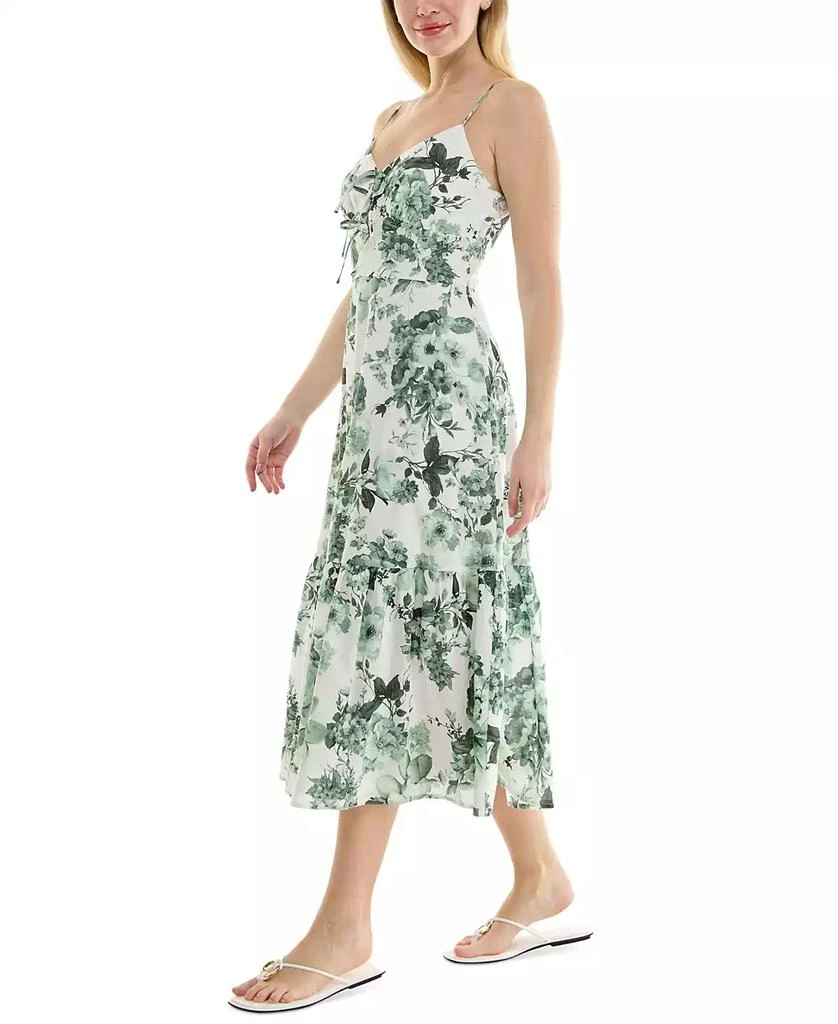 Trixxi Juniors' V-Neck Bow-Front Sleeveless Midi Dress 3