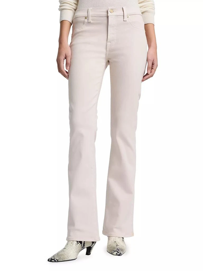 7 For All Mankind Coated Mid-Rose Bootcut Tailorless Jeans 3
