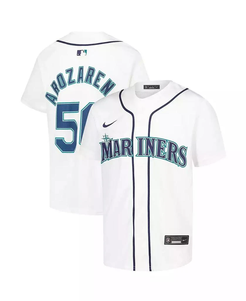 NIKE Big Boys and Girls Randy Arozarena White Seattle Mariners Home Player Game Jersey 1