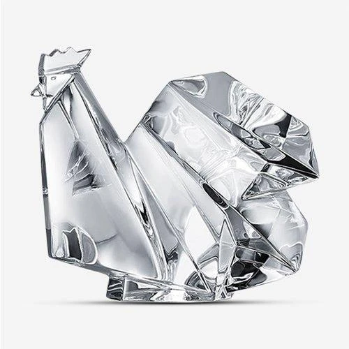 Baccarat Baccarat Origami Crystal Rooster Figurine 1762749 1