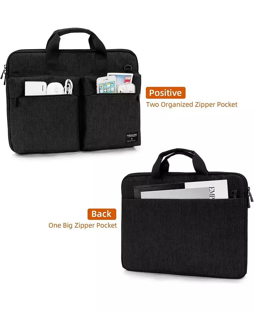 Acer 15.6 inch Laptop Shoulder Bag,Slim Shockproof Computer Sleeve Notebook Ultrabooks Carrying Case Handbag Cover Fit for Acer Asus Dell Lenovo HP Toshiba, Black 5