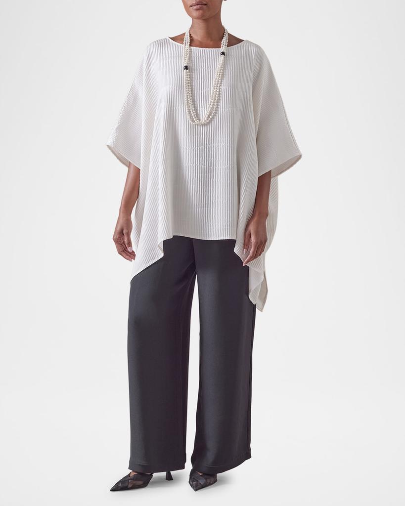 Eskandar Longer-Back Scoop-Neck Kaftan (Mid Plus Length)