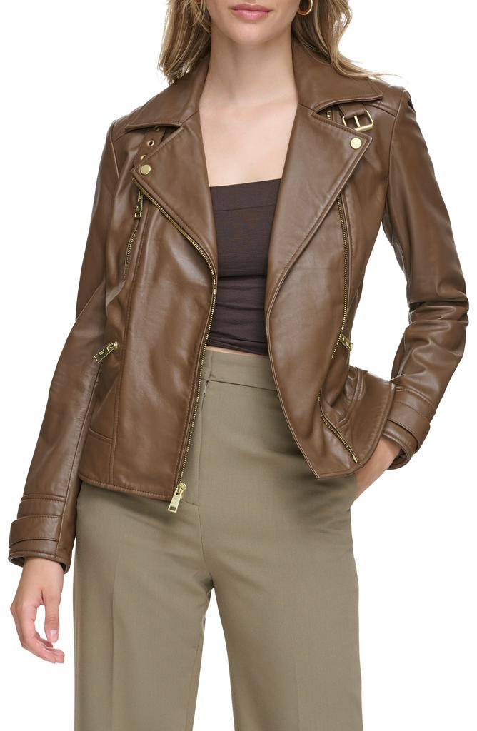 Andrew Marc Salla Leather Moto Jacket