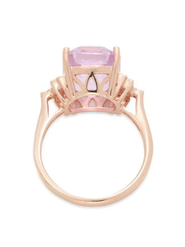 Effy 14K Rose Gold, 0.26 TCW Diamond & Kunzite Cocktail Ring 3