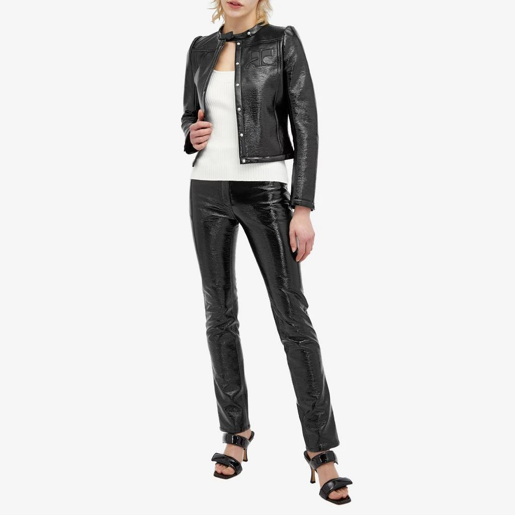 courreges Courrèges Reedition 5-Pocket Vinyl Pants 4