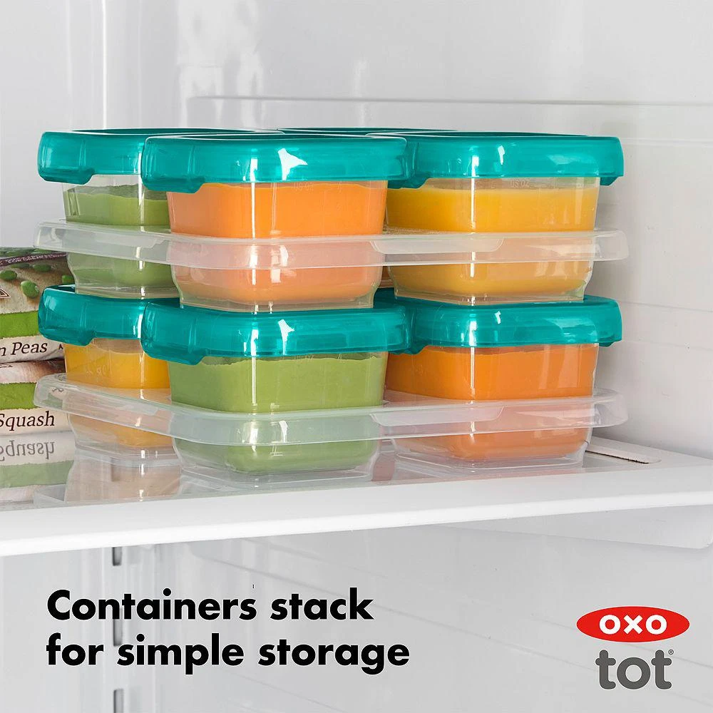 OXO Tot 4-Piece Baby Blocks Freezer Storage Containers 5