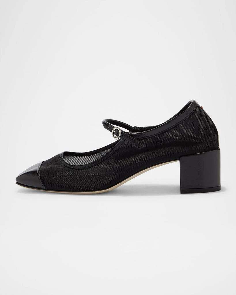 AEYDE Aline Mesh Square-Toe Mary Jane Pumps 1