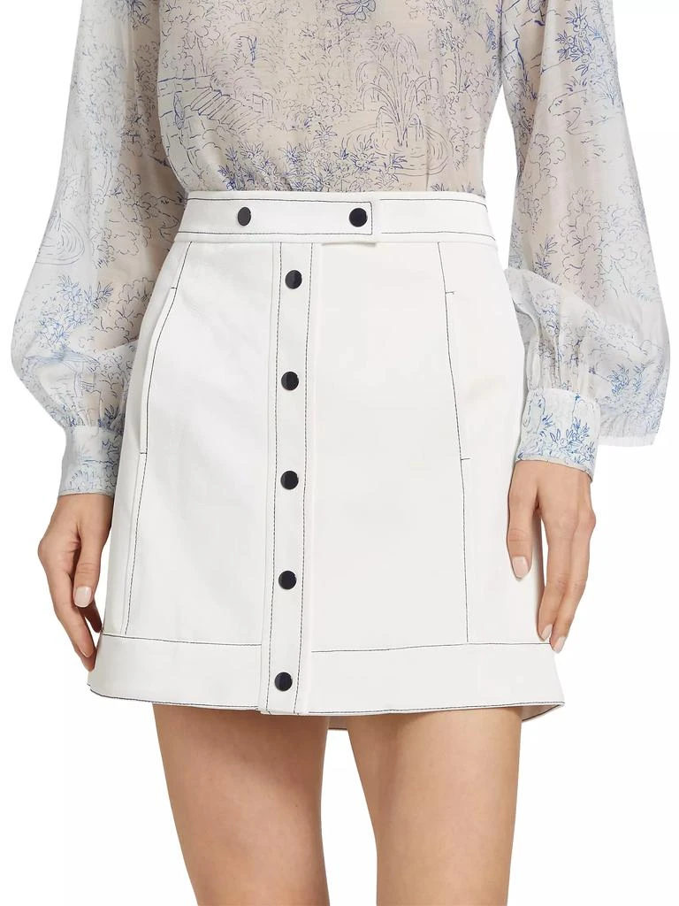 Cinq à Sept Ciara Topstitch Miniskirt 3