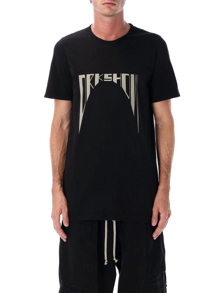 Shop Rick Owens DRKSHDW Logo Printed Crewneck T-Shirt on Shop Rick Owens DRKSHDW Logo Printed Crewneck T-Shirt on