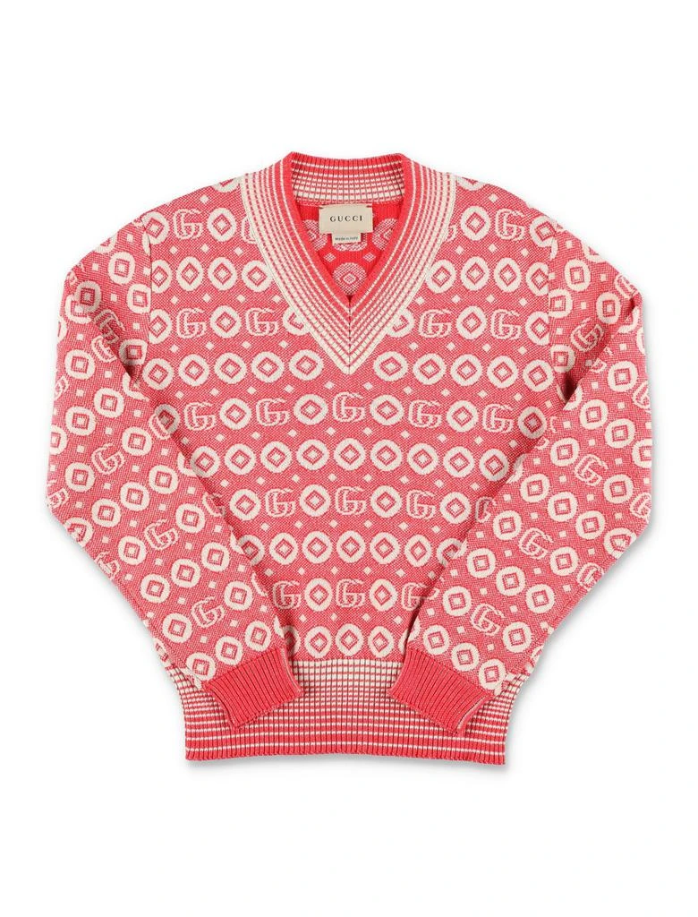 Gucci Kids Gucci Kids Double G Jacquard Knitted Jumper 1