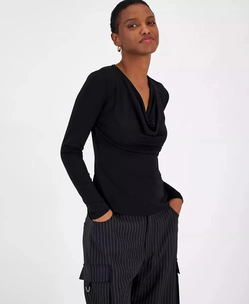 Bar III Women's Cowl-Neck Top, Created for Macy's 1