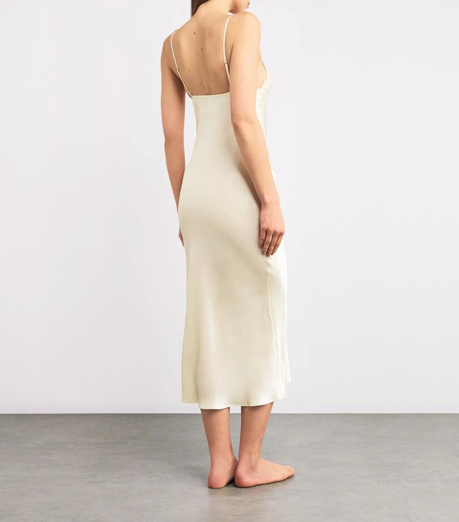 GILDA & PEARL Silk V-Neck Slip Dress 3