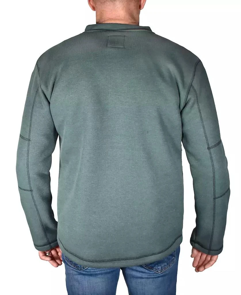 Vintage 1946 Men's Fleece Lined Rib Henley T-shirt 2