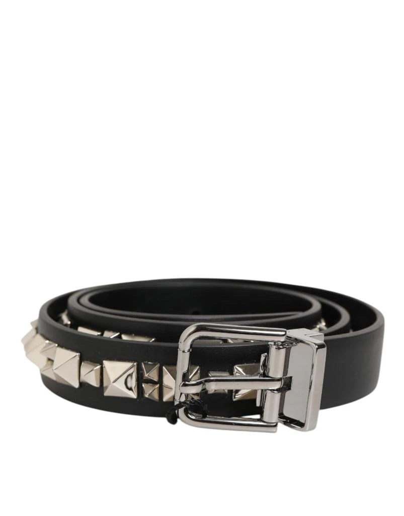 Dolce 
Gabbana Leather Studded -Tone Buckle Men
s Belt