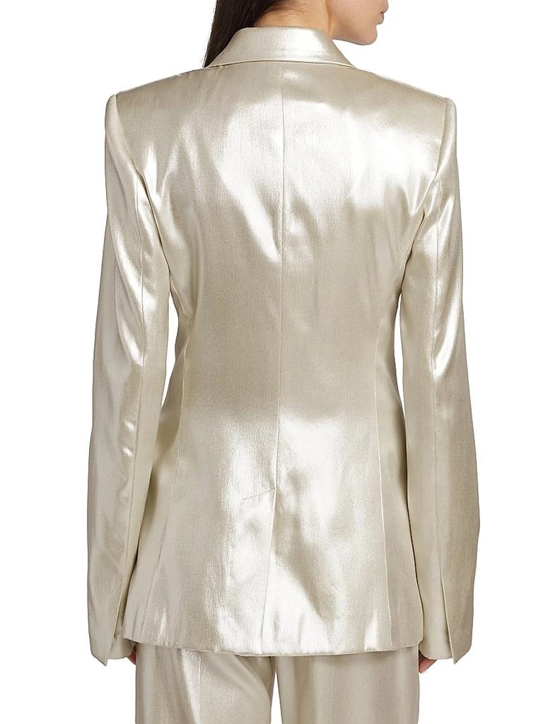 Chloé Metallic Silk Blazer 5