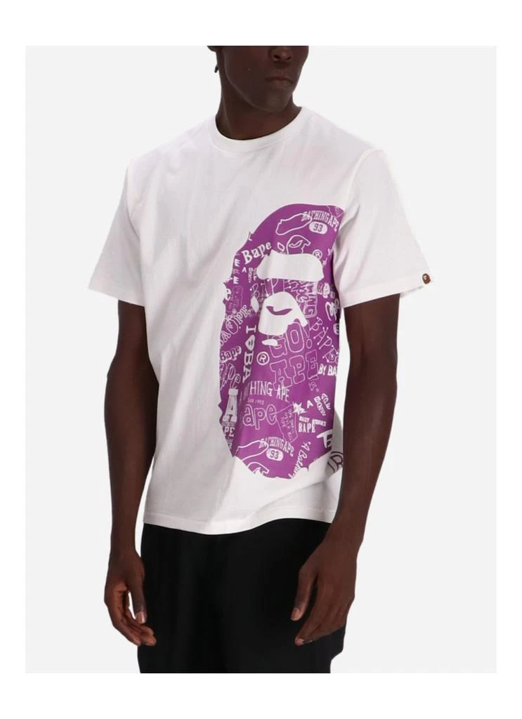 Bape Hand Draw Pattern Side Big Ape Head Tee M 4