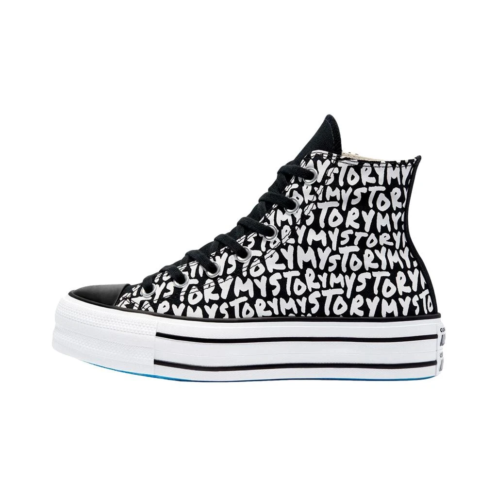 Converse CTAS Double Stack Lift Hi Black/Egret/Digital Blue  570321C Women's 1