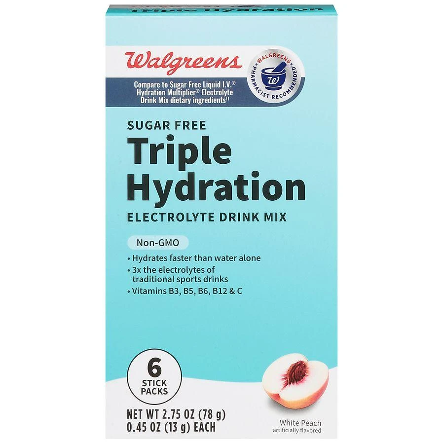 Walgreens Electrolyte Drink Mix White Peach 1