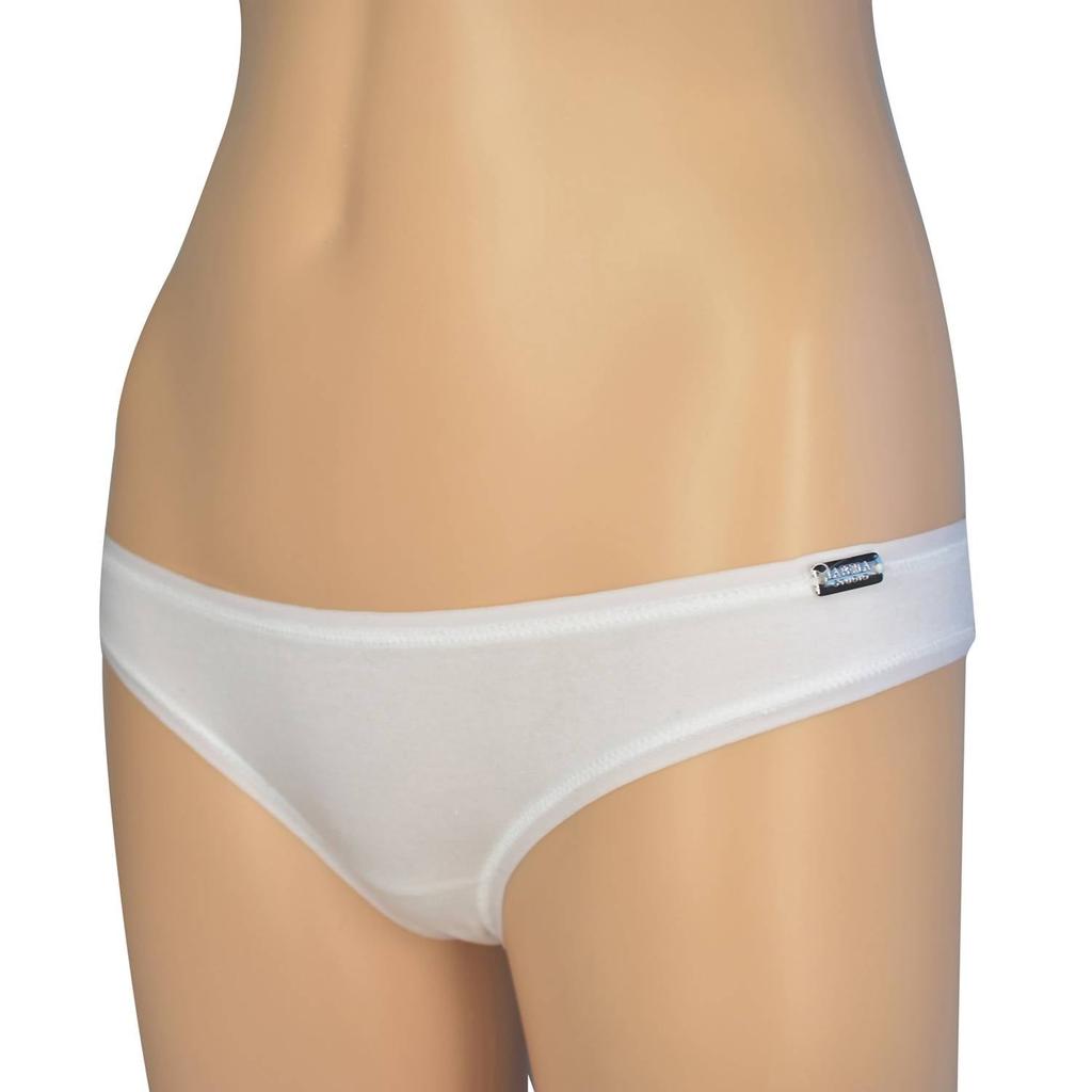 La Perla La Perla - La Perla Studio Women's White Cotton Logo Thong (XS)