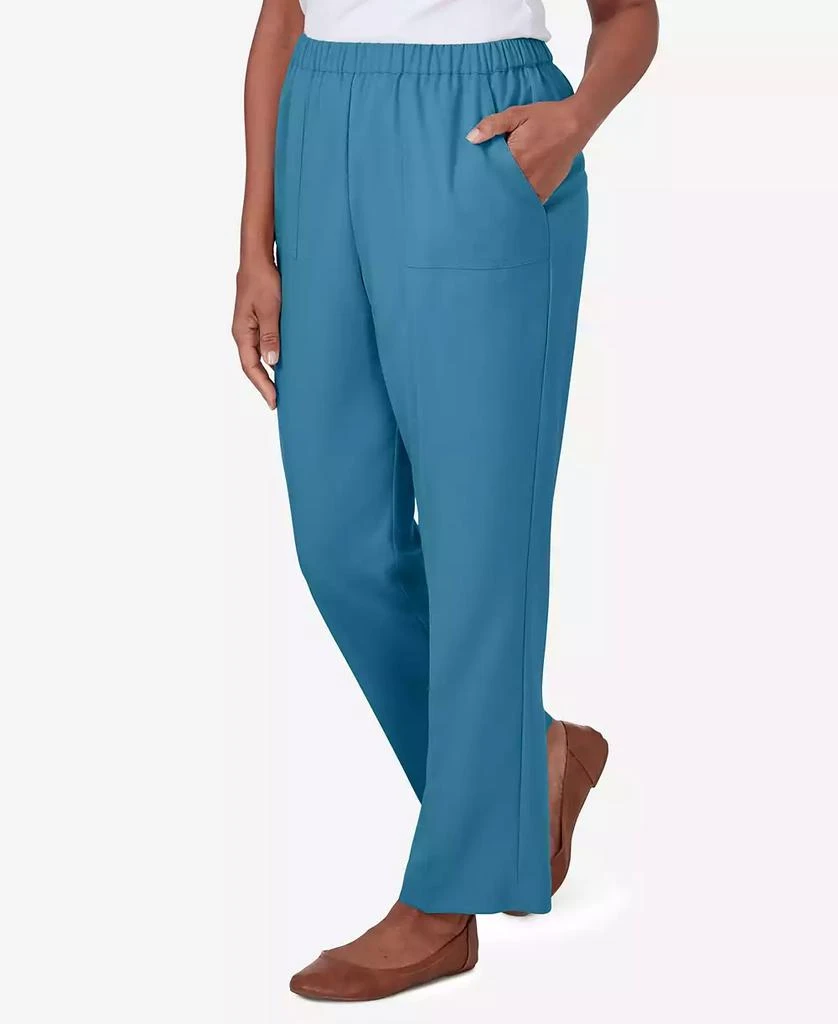 Alfred Dunner Petite Sedona Sky Sedona Pull On Balanced Straight Leg Pant, Petite & Petite Short 7