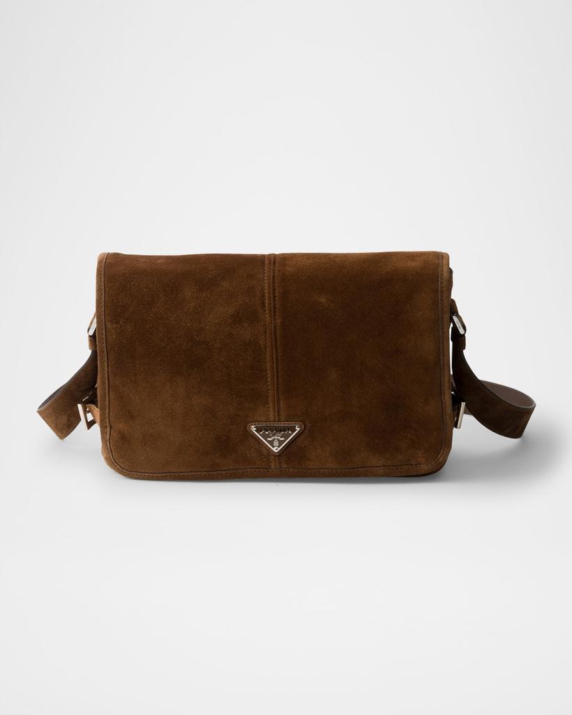 【関税込み】PRADA medium crossbody bag in Re-Nylon and suede Prada Medium Re-Nylon and Suede Shoulder Bag - Shoulder Bags