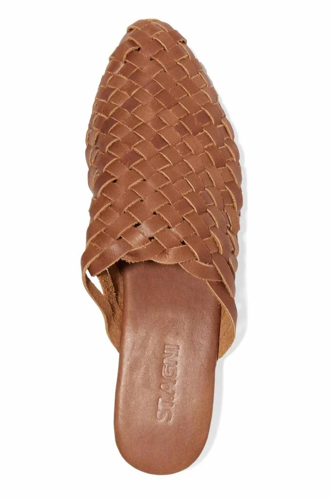 St. Agni Women's Paris Woven Mules In Tan 4