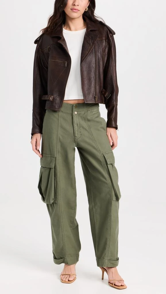 FRAME Wide Leg Cargo Trousers 4
