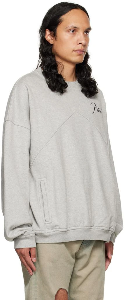 Rhude Gray Crewneck Sweatshirt 2
