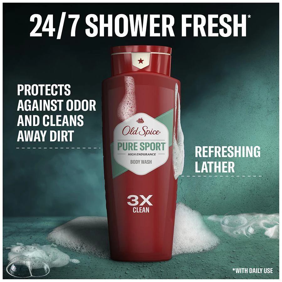 Old Spice High Endurance Body Wash For Men Pure Sport 3
