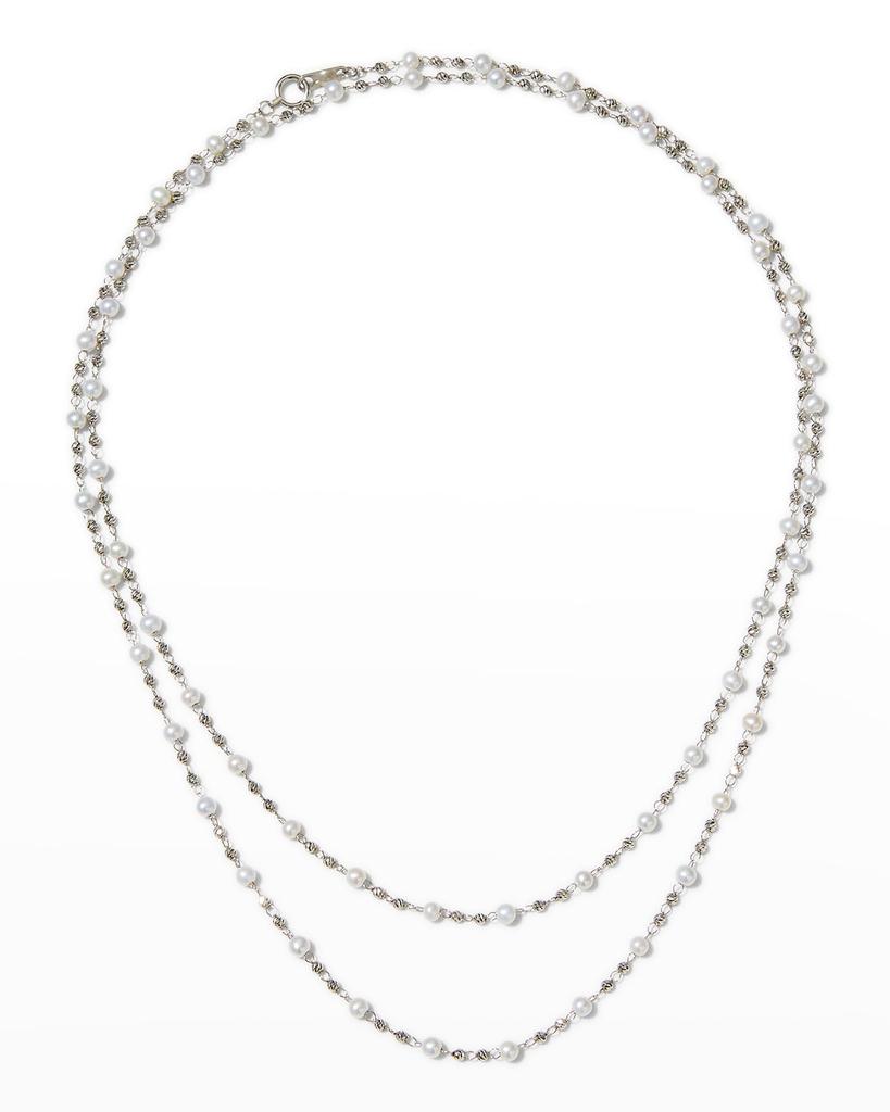 Platinum Born Debut Pearl Necklace, 34"L