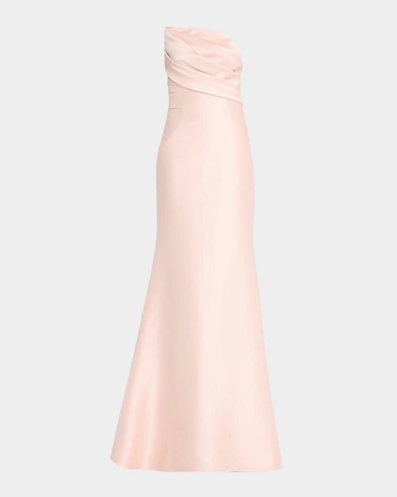 Jovani Strapless Asymmetric Trumpet Gown 1