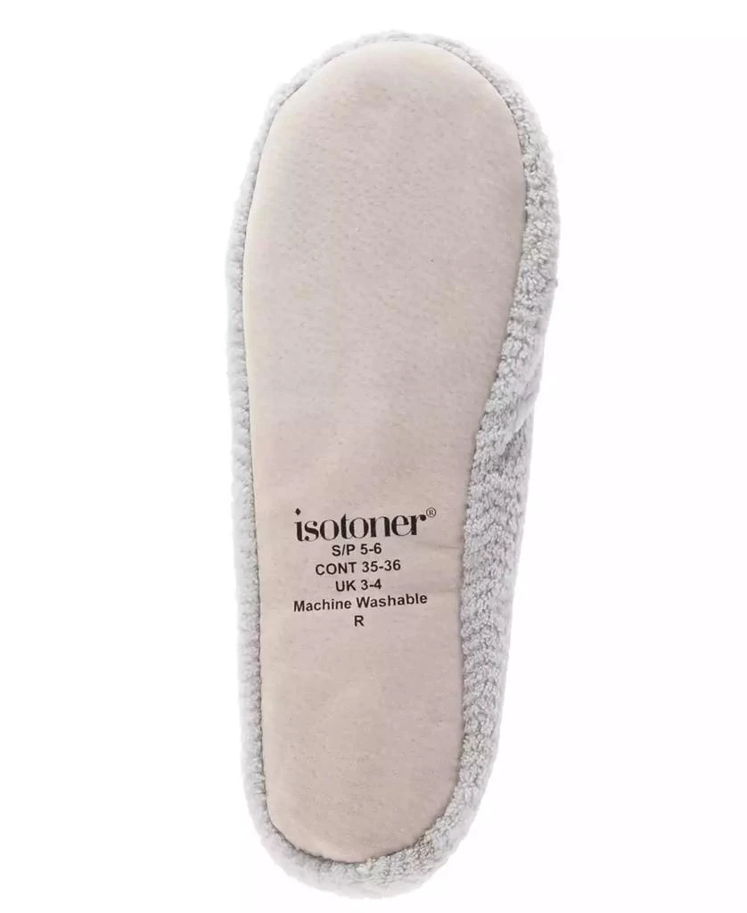 Isotoner Signature Women's Chevron Micro Terry Ballerina Slipper 5