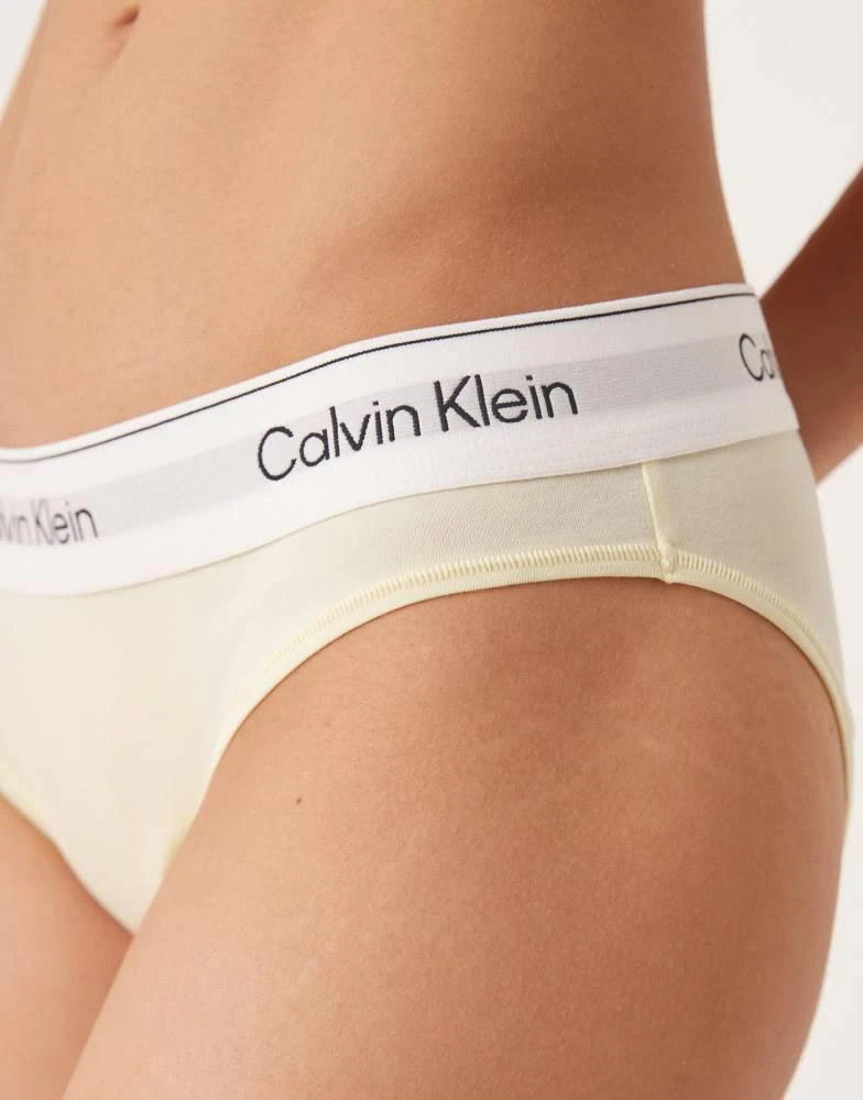 Calvin Klein Calvin Klein Icon Cotton Modal bikini briefs in light yellow 3