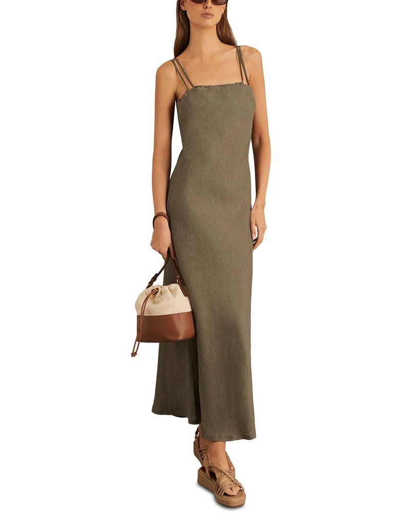 REISS Roxanne Linen Slip Dress 1