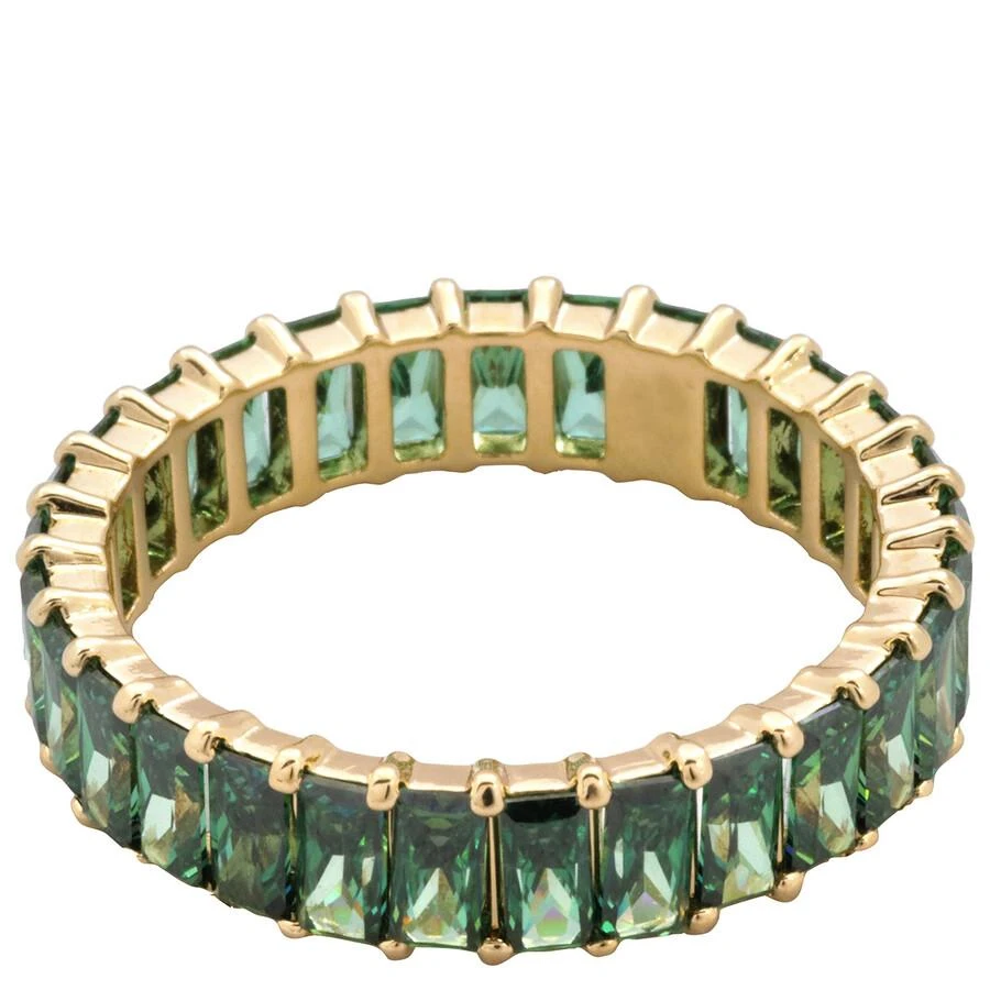Swarovski Matrix Baguette Cut Green Crystal Ring 3