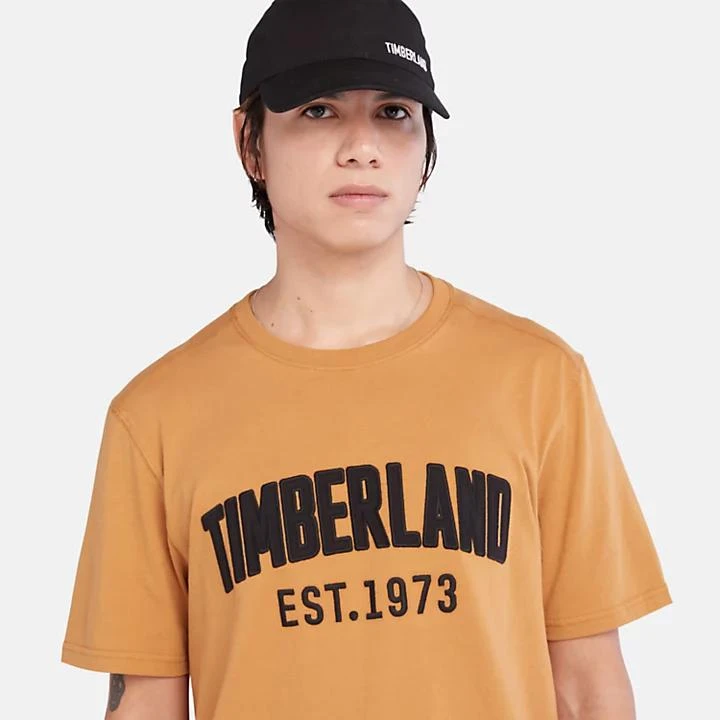 Timberland Modern Wash Brand Carrier Tee for Men in Orange 3