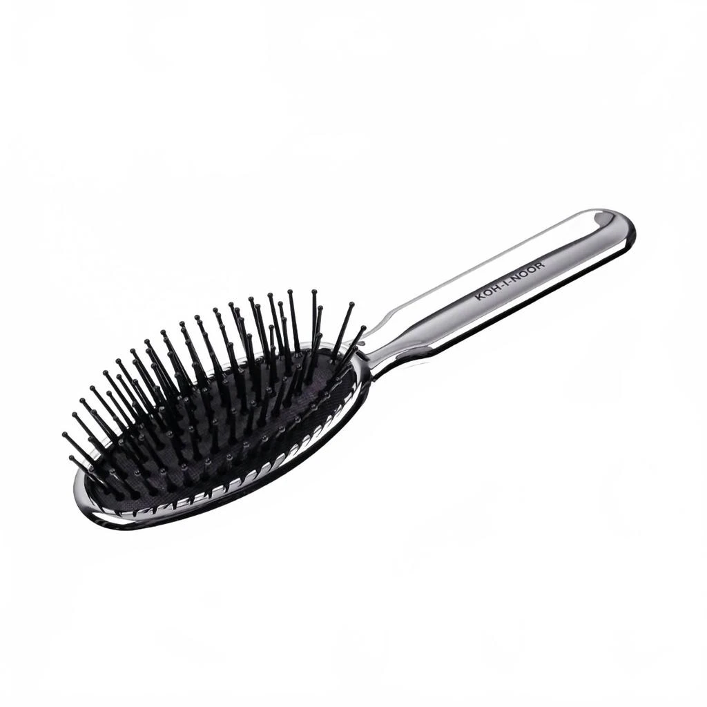 Koh-I-Noor Beauty USA Women NEW KOH-I-NOOR BEAUTY USA women\'s metallic metal pin hair brush in chrome main image 0