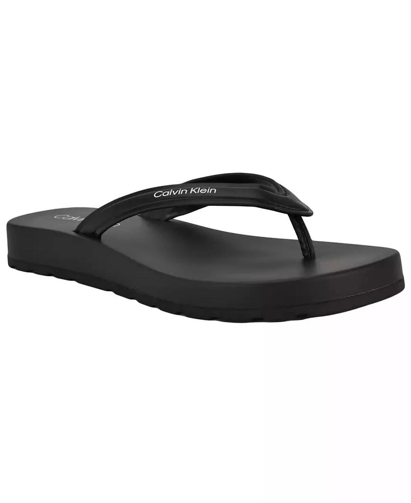 Calvin Klein Women's Waves Flat Thong Sandals 1