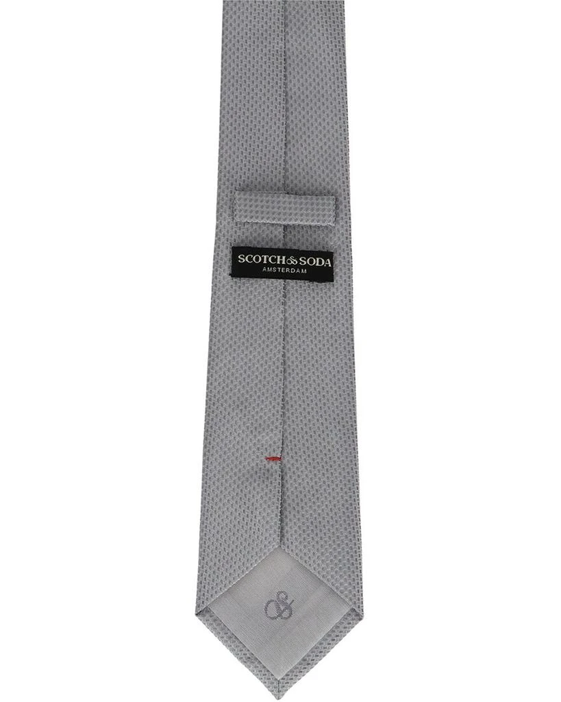 Scotch & Soda Scotch & Soda Silver Solid Neat Tie 3