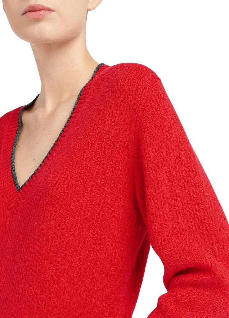 Barrie V-neck jumper in lightweight cashmere 4