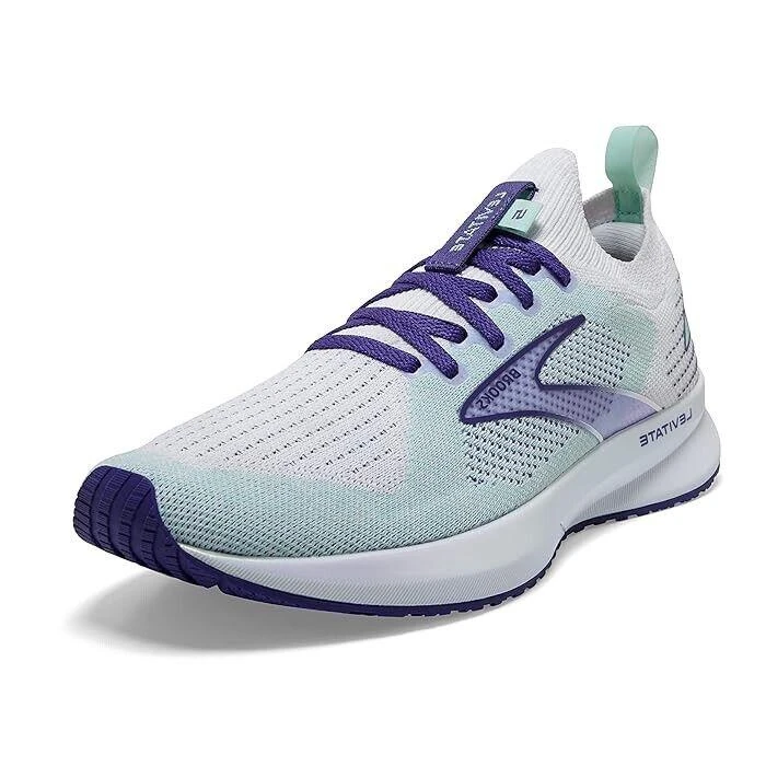 Brooks Brooks Levitate Stealthfit 5 120359-1B-127 Women White Navy Running Shoe EEE1511 3