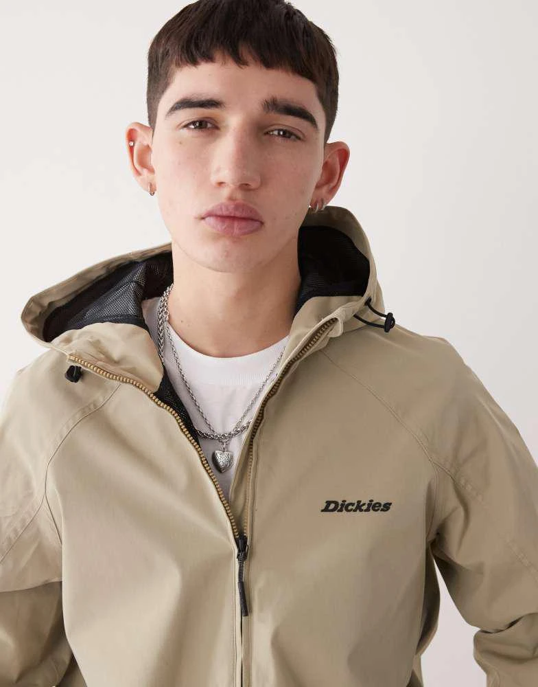 DICKIES Dickies ronan shell windbreaker jacket in light tan 3