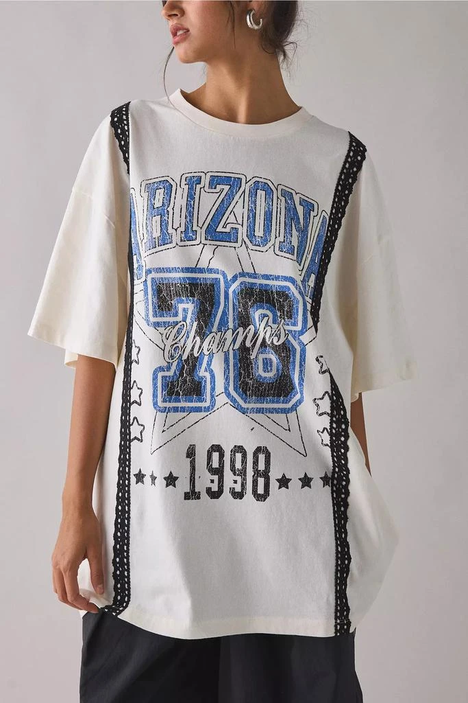 slim fit dress slacks Oversized T Shirt Dress With Script Love Slogan In Grey main image 0