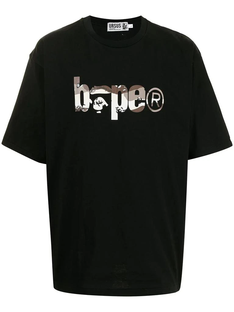 A BATHING APE® Desert Camo Bape logo T-shirt - men 1