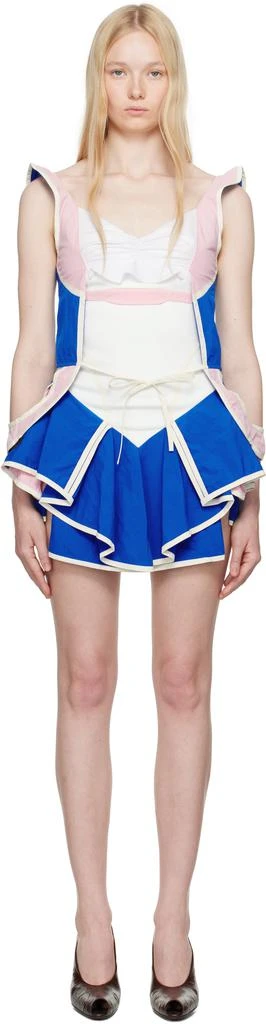 Ashley Williams Blue & Pink Diana Minidress 1