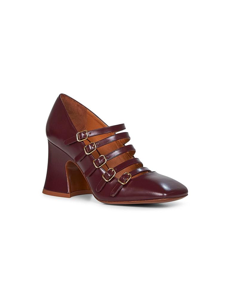 Chloé CHLOé | Burnt purple shiny calf leather Janis pumps | Women | 37