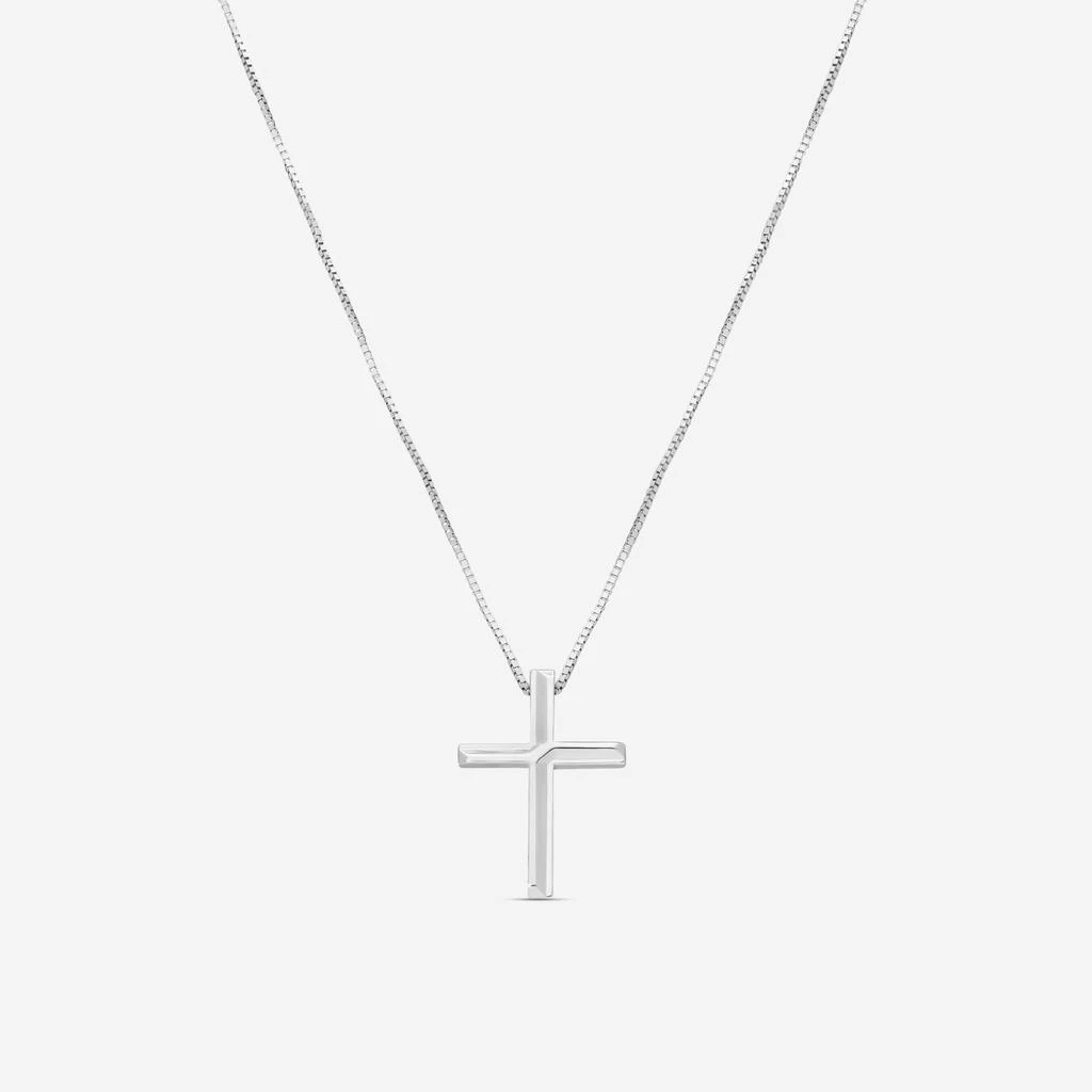 Gucci Gucci Link to Love 18K White Gold Cross Pendant Necklace YBB75893700200U-copy